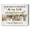 Mommy Photo Collage Canvas, Mother’s Day Gift For Wife, Personalized Gift For Wife From Husband