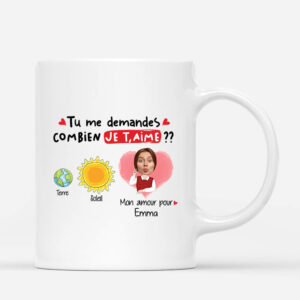 Mon Amour Pour Toi Est Plus Grand Que Le Soleil – Cadeau Personnalise  Mug pour les amureux