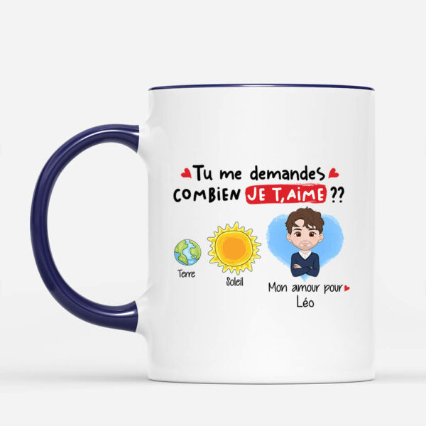 Mon Amour Pour Toi Est Plus Grand Que Le Soleil – Cadeau Personnalise  Mug pour les amureux