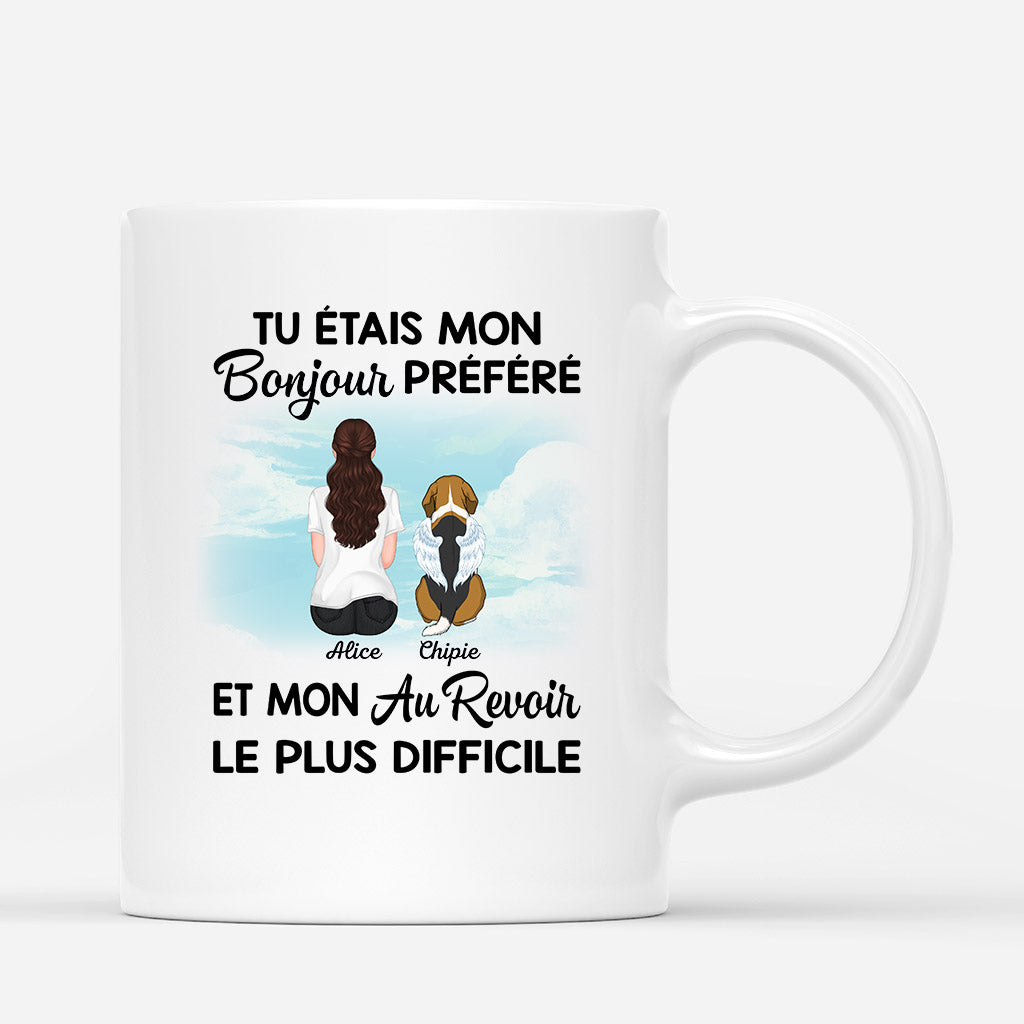 Mon Bonjour Prefere et Mon Au Revoir Le Plus Difficile Chien - Cadeau Personnalise Mug pour Amoureux des Chiens Mon Bonjour Prefere et Mon Au Revoir Le Plus Difficile Chien - Cadeau Personnalise Mug pour Amoureux des Chiens