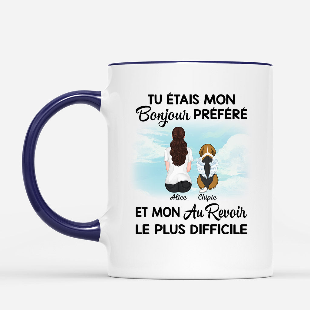 Mon Bonjour Prefere et Mon Au Revoir Le Plus Difficile Chien - Cadeau Personnalise Mug pour Amoureux des Chiens Mon Bonjour Prefere et Mon Au Revoir Le Plus Difficile Chien - Cadeau Personnalise Mug pour Amoureux des Chiens