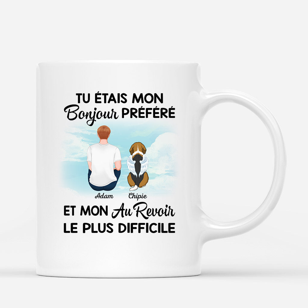 Mon Bonjour Prefere et Mon Au Revoir Le Plus Difficile Papa Chien - Cadeau Personnalise Mug pour Amoureux des Chiens Mon Bonjour Prefere et Mon Au Revoir Le Plus Difficile Papa Chien - Cadeau Personnalise Mug pour Amoureux des Chiens
