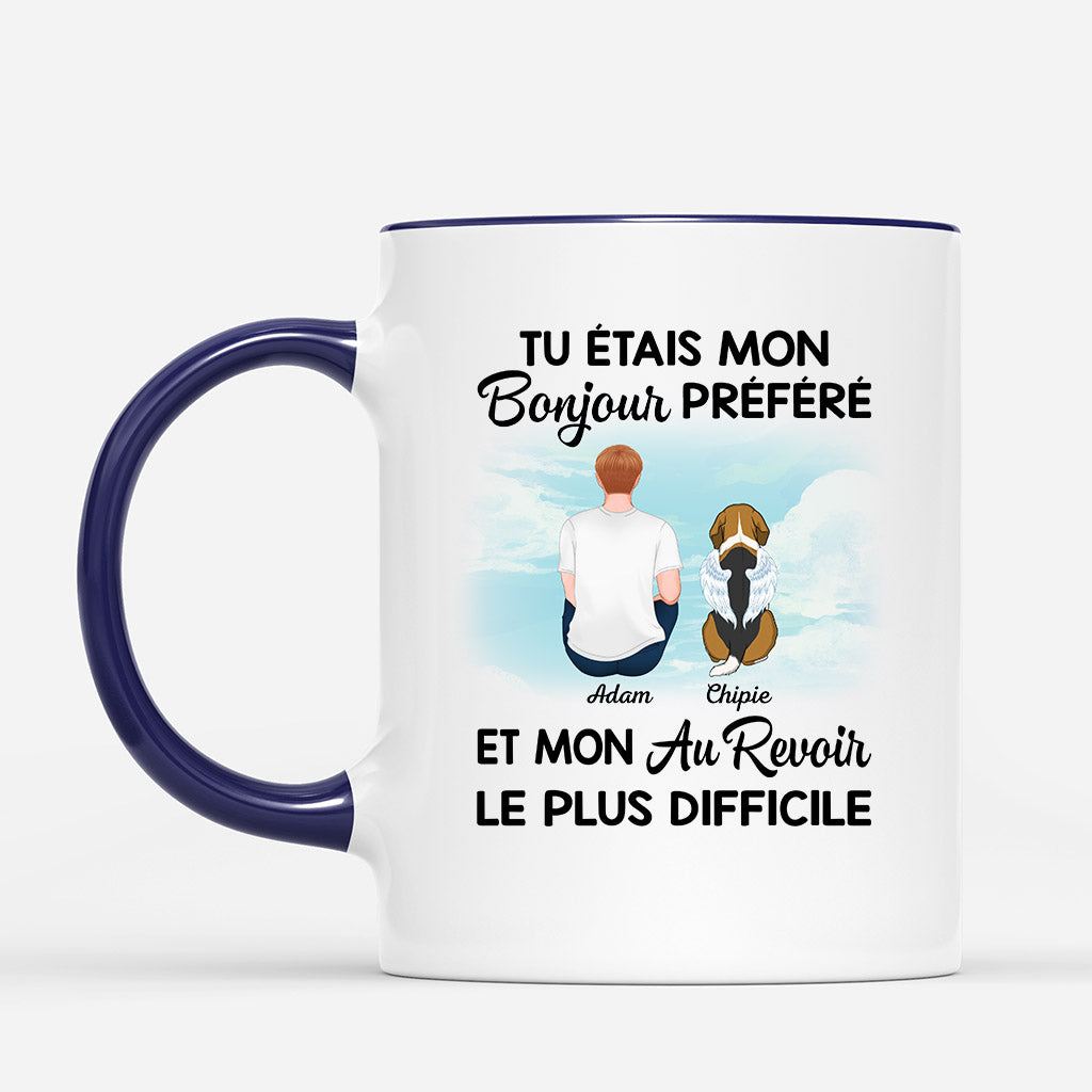 Mon Bonjour Prefere et Mon Au Revoir Le Plus Difficile Papa Chien - Cadeau Personnalise Mug pour Amoureux des Chiens Mon Bonjour Prefere et Mon Au Revoir Le Plus Difficile Papa Chien - Cadeau Personnalise Mug pour Amoureux des Chiens