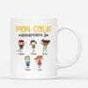 Mon Cœur Appartient A – Cadeau Personnalise  Mug pour Papa Papy Maman Mamie