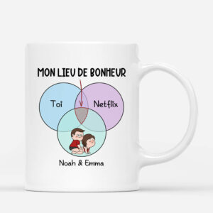 Mon Lieu De Bonheur – Cadeau Personnalise  Mug pour Couple