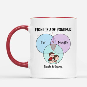 Mon Lieu De Bonheur – Cadeau Personnalise  Mug pour Couple