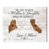 Mother Daughter Long Distance Gifts, Mothers Day Gift For Mom From Daughter, Miles Apart But Close At Heart