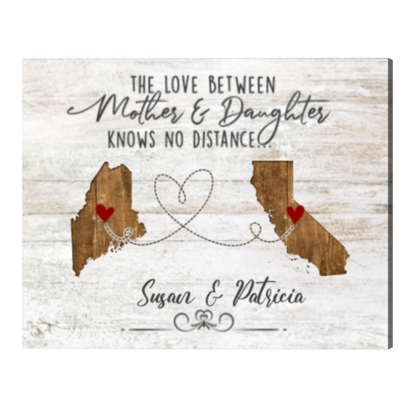 Mother Daughter Long Distance Gifts, Mothers Day Gift For Mom From Daughter, Miles Apart But Close At Heart Mother Daughter Long Distance Gifts, Mothers Day Gift For Mom From Daughter, Miles Apart But Close At Heart