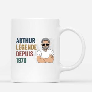 Mug Homme Cool Legende Depuis Personnalise