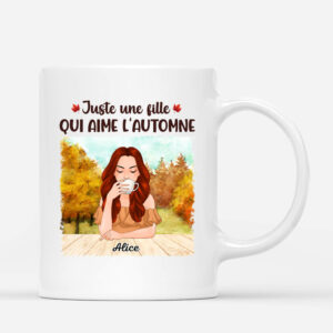 Mug Juste Une FilleFemme Qui Aime L_automne Personnalise