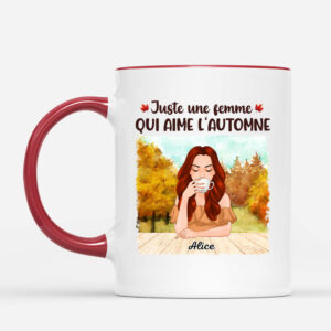 Mug Juste Une FilleFemme Qui Aime L_automne Personnalise