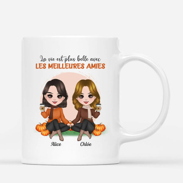 Mug La Vie Est Plus Belle Avec Les Meilleurs Amis Personnalise