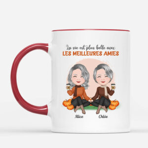 Mug La Vie Est Plus Belle Avec Les Meilleurs Amis Personnalise