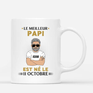 Mug Le Meilleur Papa Est Ne Personnalise
