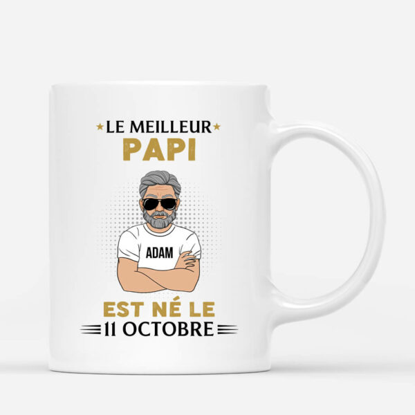 Mug Le Meilleur Papa Est Ne Personnalise