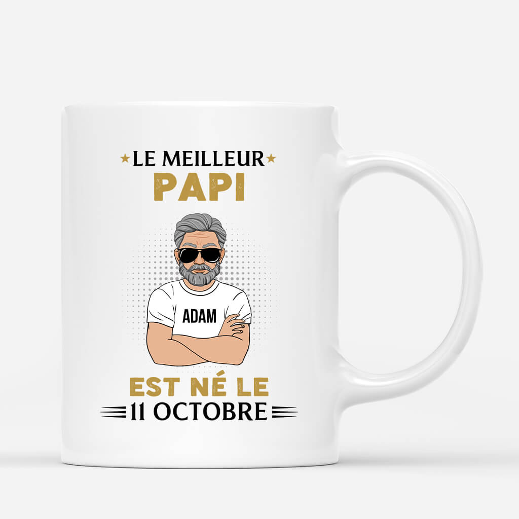 Mug Le Meilleur Papa Est Ne Personnalise Mug Le Meilleur Papa Est Ne Personnalise