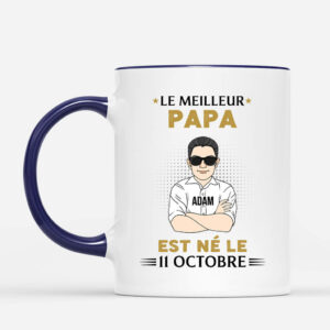 Mug Le Meilleur Papa Est Ne Personnalise