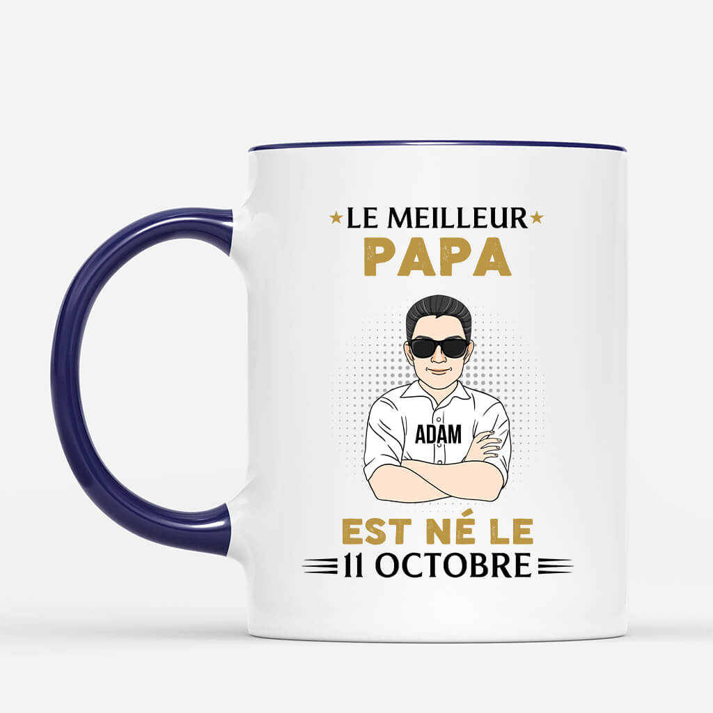 Mug Le Meilleur Papa Est Ne Personnalise Mug Le Meilleur Papa Est Ne Personnalise