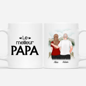 Mug Le Meilleur Papa Papy Personnalise