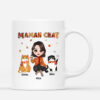 Mug Maman Chat Automne Personnalise