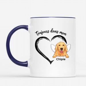 Mug Toujours Dans Mon Coeur Chien Personnalise