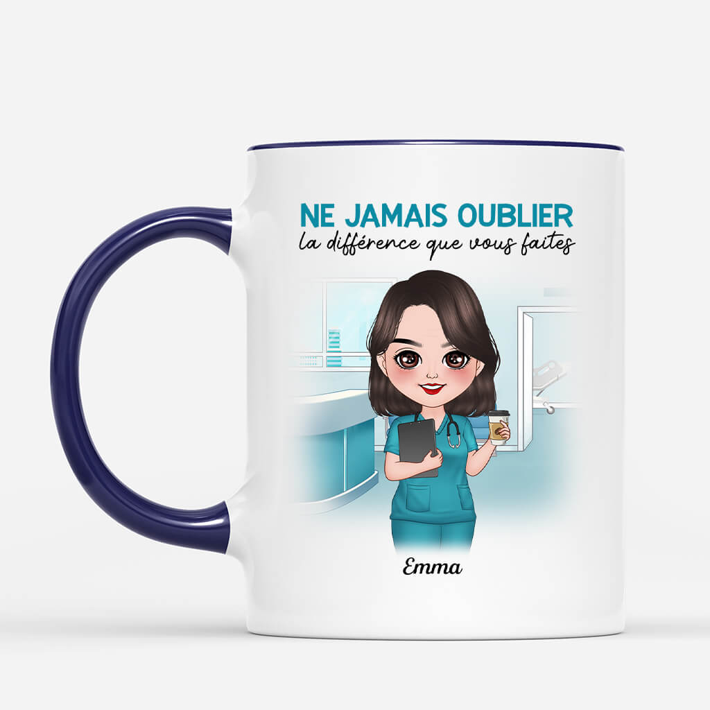 Ne Jamais Oublier La Difference Que Vous Faites - Cadeau Personnalise Mug pour Femme Ne Jamais Oublier La Difference Que Vous Faites - Cadeau Personnalise Mug pour Femme