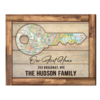New Home Key Map Wall Art, Gifts For New Homeowners, New Home Gift Ideas – Best Personalized Gifts For Everyone