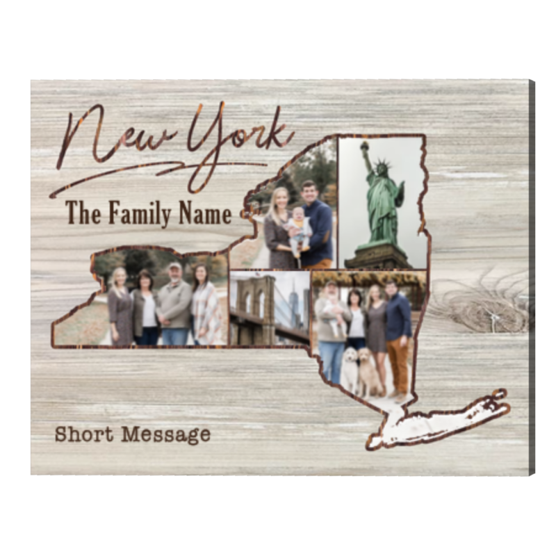 New York State Map Picture Collage, New York Map Wall Art, New York State Photo Frame New York State Map Picture Collage, New York Map Wall Art, New York State Photo Frame