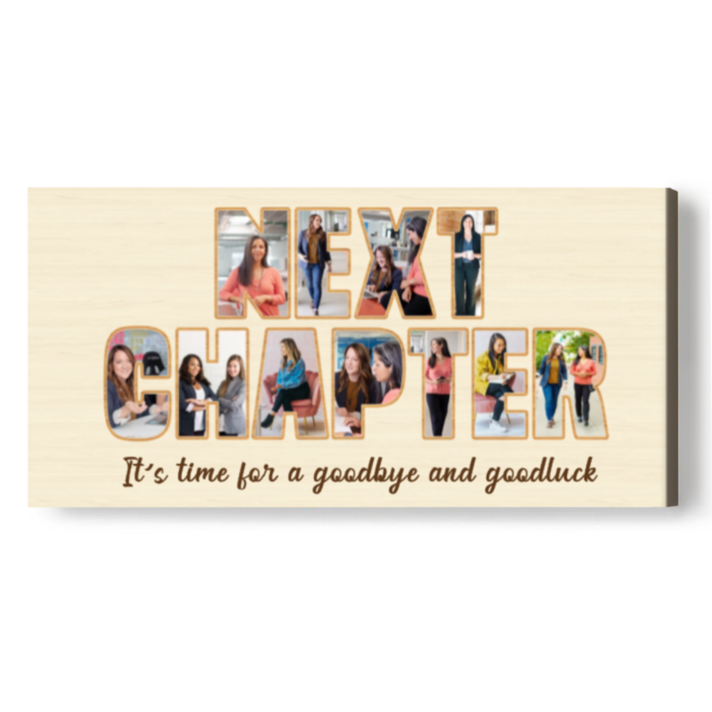 Next Chapter Picture Collage Canvas, Personalized Goodbye Gift, Farewell Gift For Colleague - Best Personalized Gifts For Everyone Next Chapter Picture Collage Canvas, Personalized Goodbye Gift, Farewell Gift For Colleague - Best Personalized Gifts For Everyone