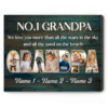 No.1 Grandpa Personalized Photo Gift, Fathers Day Gifts To Grandpa, Grandpa Gift From Grandkids – Best Personalized Gifts For Everyone