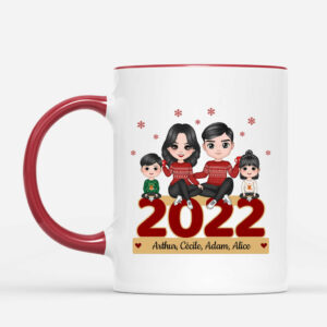 Noel De Famille – Cadeau Personnalise  Mug pour Famille Noel