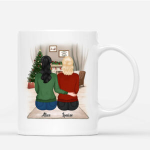 Notre Amitie – Cadeau Personnalise  Mug pour Meilleures Amies Noel