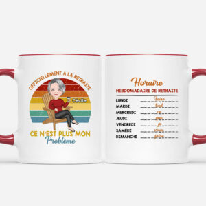 Officiellement a la retraite – Cadeau Personnalise  Mug Pour Retraite