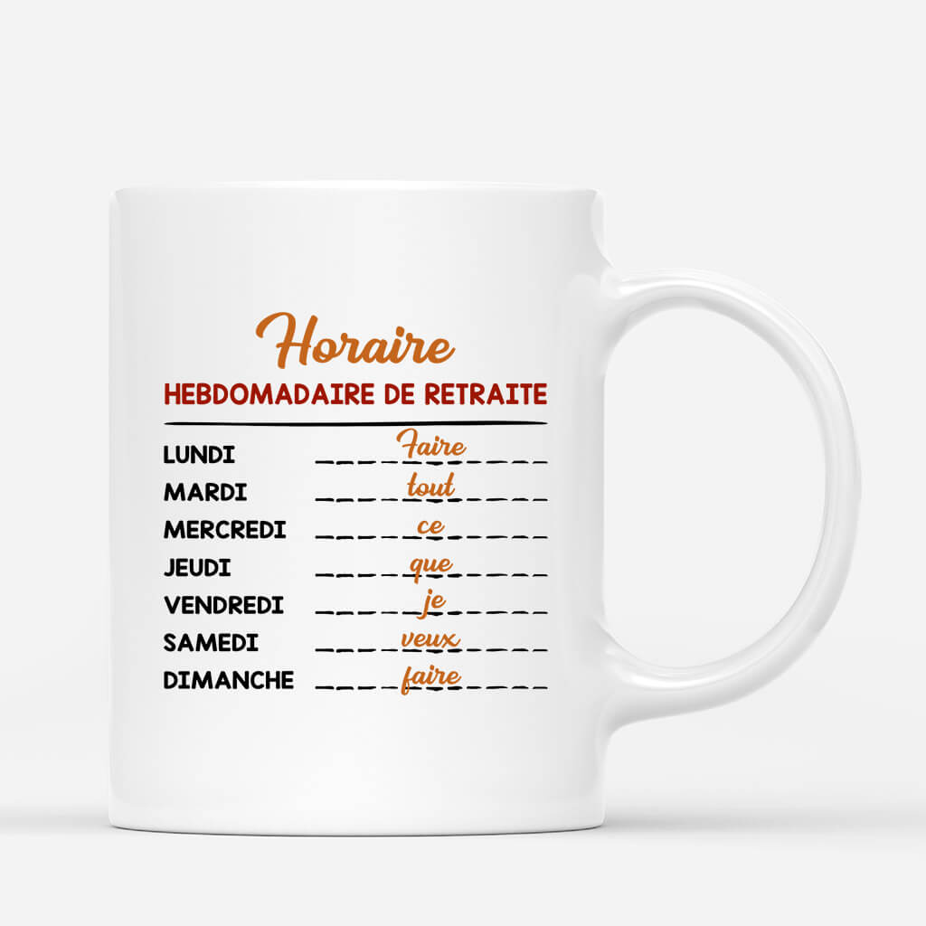 Officiellement a la retraite - Cadeau Personnalise Mug Pour Retraite Officiellement a la retraite - Cadeau Personnalise Mug Pour Retraite
