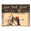 Our First Home Personalised Map Print, First New Home Gift For Couple, Christmas New Home Gift