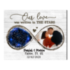 Our Love Was Written In The Stars Night Sky Print With Photo, Custom Anniversary Star Map,