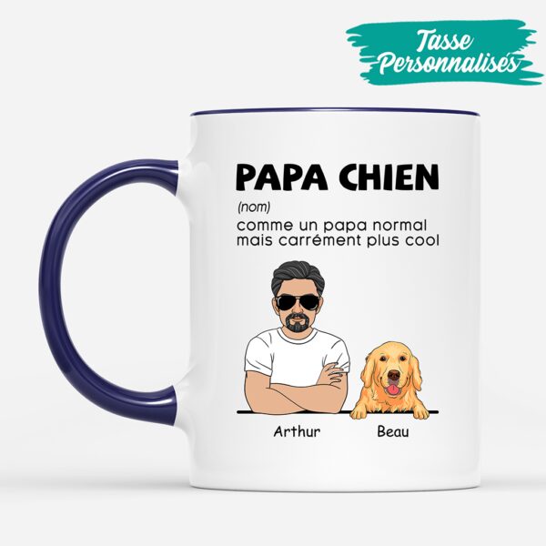 Papa Chien – Mug Cadeau Personnalise, Amoureux Des Chiens