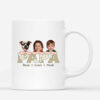 Papa, Ses Enfants Et Ses Animaux – Cadeau Personnalise Mug pour Papa