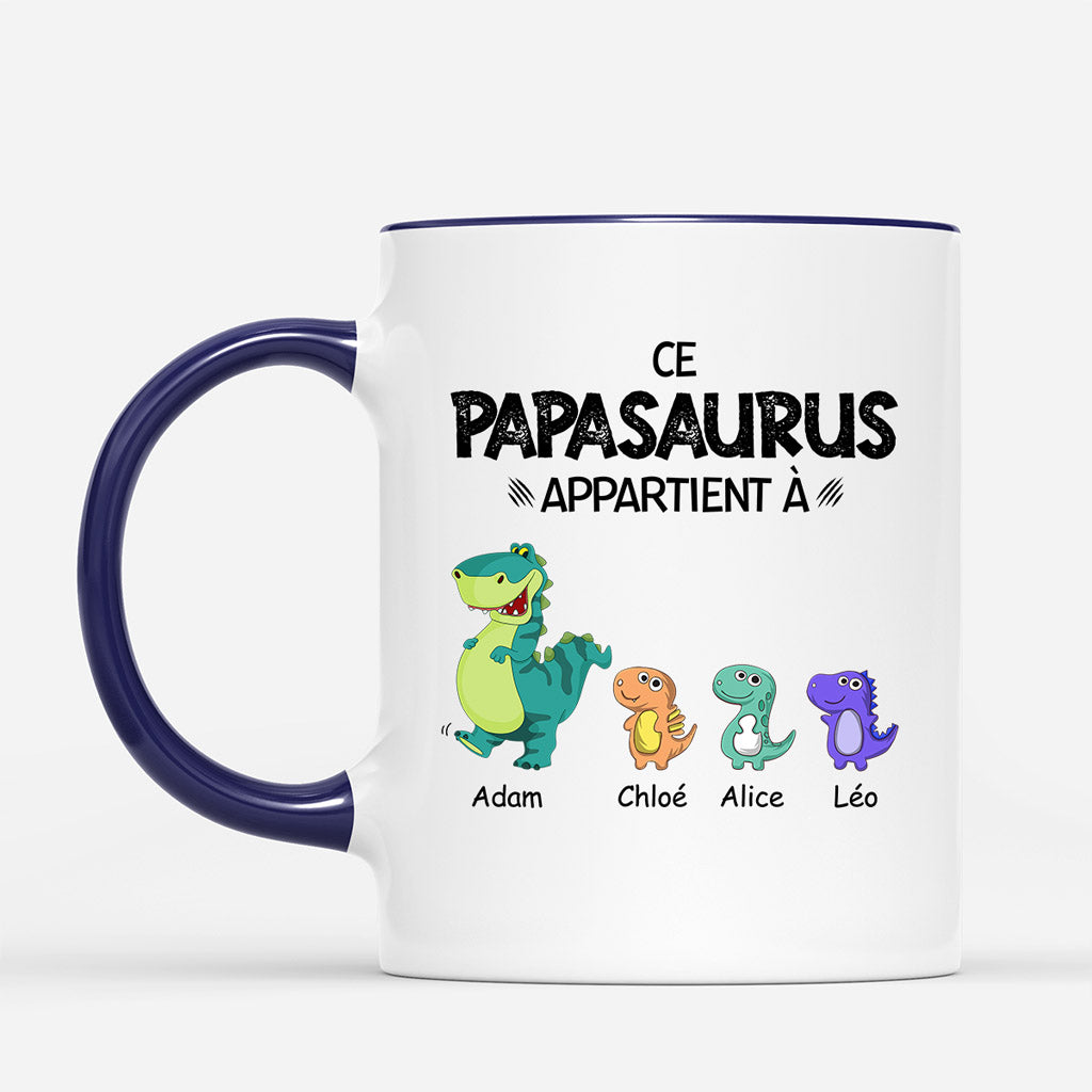 Papisaurus Papasaurus - Cadeau Personnalise T-shirt pour Papi Papa Papisaurus Papasaurus - Cadeau Personnalise T-shirt pour Papi Papa