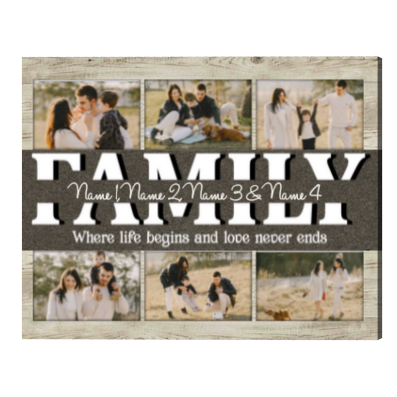 Personalised Family Canvas, Photo Gift For Family, Gift For Mom And Dad, Gift For Parents - Best Personalized Gifts For Everyone Personalised Family Canvas, Photo Gift For Family, Gift For Mom And Dad, Gift For Parents - Best Personalized Gifts For Everyone