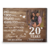 Personalized 13 Year Anniversary Gifts Map Print, Any Location Map Print, 13th Anniversary Photo Gifts Frame