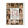 Personalized 14th Anniversary Gift, 14 Years Of Marriage Photo Gift, 14th Anniversary Gift Ideas For Wife