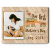 Personalized 1st Mother’s Day Gift, Mother’s Day Gift From Infant, Our First Mothers Day Mama Bear Photo Print