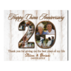Personalized 20 Years Anniversary Gifts Photo Collage, 20th Anniversary Wedding Gift For Him For Her
