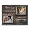 Personalized 25th Anniversary Gift For Parents, Then And Now 25th Anniversary Gift, Mom And Dad We Love You