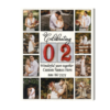 Personalized 2nd Anniversary Photo Collage Gift, Cotton Anniversary Photo Gift For Him, Her – Best Personalized Gifts For Everyone
