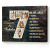 Personalized 7 Year Anniversary Photo Collage Wall Art, Copper Anniversary Gifts For Him, 7 Year Wedding Anniversary Gifts