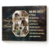Personalized 8 Year Anniversary Photo Collage Wall Art, Bronze Anniversary Gift For Him, Eight Year Anniversary Gift