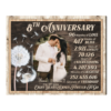 Personalized 8th Wedding Anniversary Gifts, Bronze Anniversary Gift, Forever To Go Canvas Rustic Wood