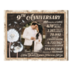 Personalized 9th Anniversary Gifts, 9 Year Anniversary Gift For Husband, Forever To Go Canvas
